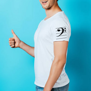 Tricou Bass clef